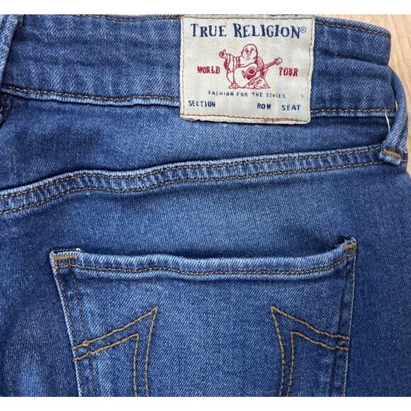 True Religion Jennie Curvy Skinny Jean Women’s Size 30 Med Wash Stretch Mid Rise - Picture 5 of 7